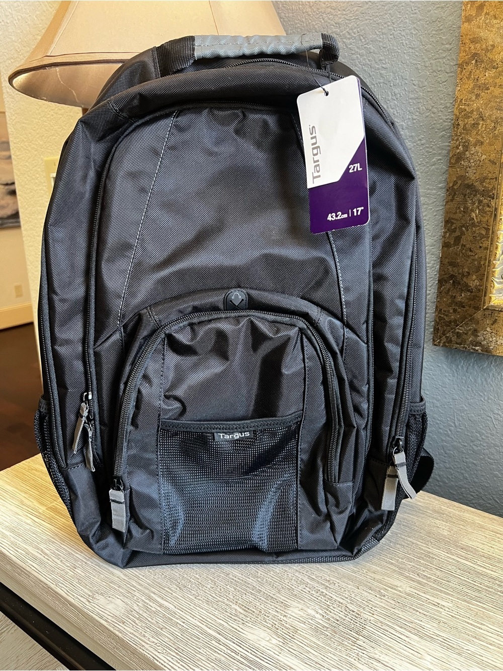 🆕 Targus Groove 17” Black Men's Laptop Backpack with Front Organizer